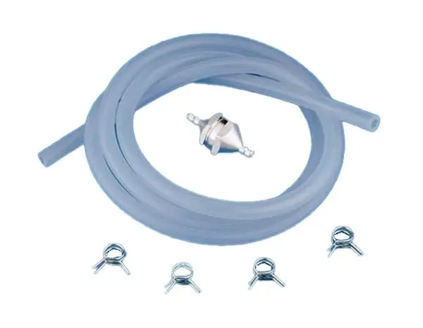 Dubro - 3/32" Id Silicone Fuel Tubing, Filter & Fuel Line Clip Combo 1