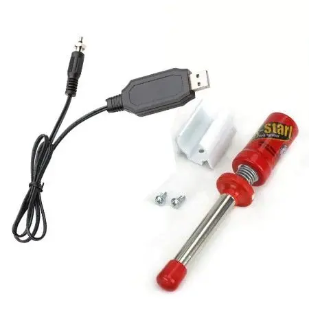 Dubro - Kwik Start Long Reach Glo Plug Ignitor With Usb Charger 1