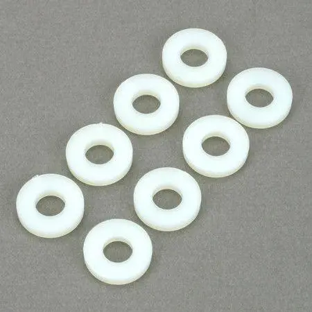 Dubro Products - #10 Nylon Flat Washer 8/Pkg 1