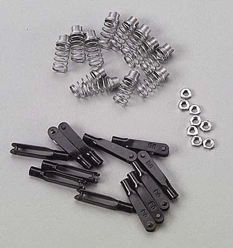 Dubro Products - 4-40 Spring Steel Kwik-Links (For .093 Wire), 12/Pkg 1