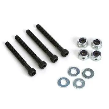 Dubro Products - 4-40X1" Socket Head Bolts W/ Lock Nuts 4/Pkg 1