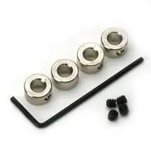 Dubro Products - 5/32" Plated Brass Dura-Collar Bulk 12/Pkg 1