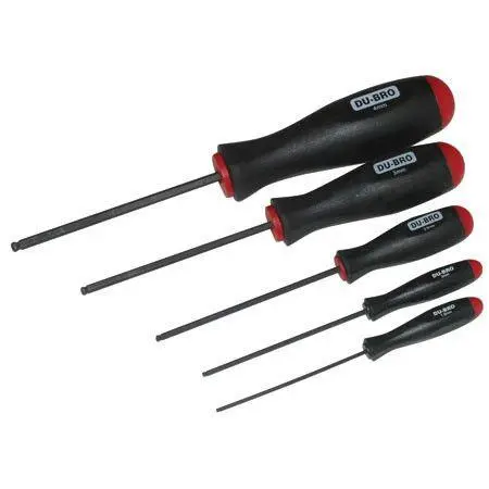 Dubro Products - 5Pc Metric Ball Wrench Set 1.5, 2.0, 2.5, 3.0 & 4.0Mm 1