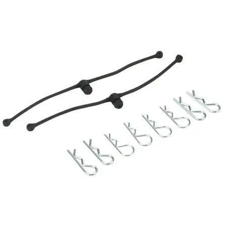 Dubro Products - Body Klip Retainers-Black 1