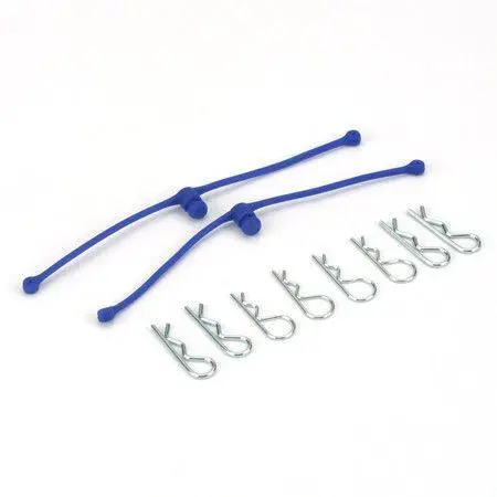 Dubro Products - Body Klip Retainers-Blue 1