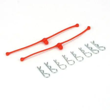 Dubro Products - Body Klip Retainers-Orange 1