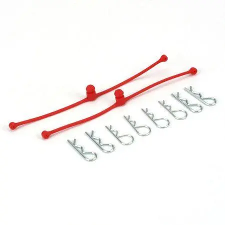 Dubro Products - Body Klip Retainers-Red 1