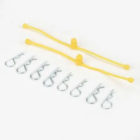 Dubro Products - Body Klip Retainers-Yellow 1