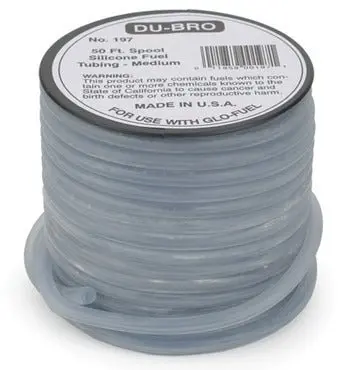 Dubro Products - Super Blue Silicone Tubing Medium (3/32" Id) 50' Spool 1