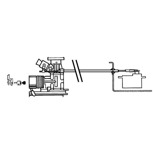 Dubro Products - Throttle Cable Assembly 1