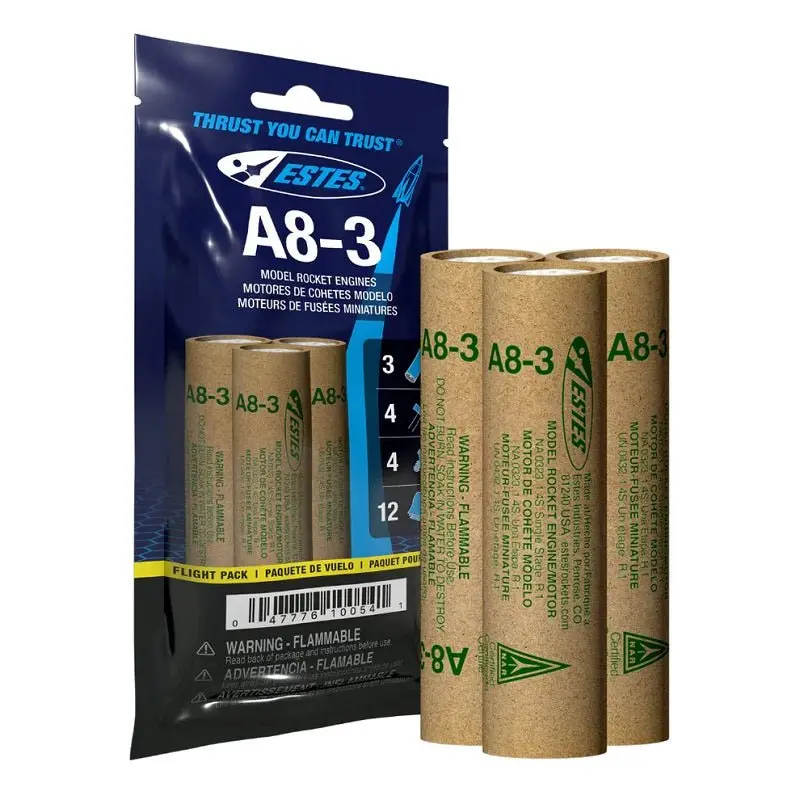 Estes Rockets - A8-3 Model Rocket Engine Fp (Flight Pack) 2