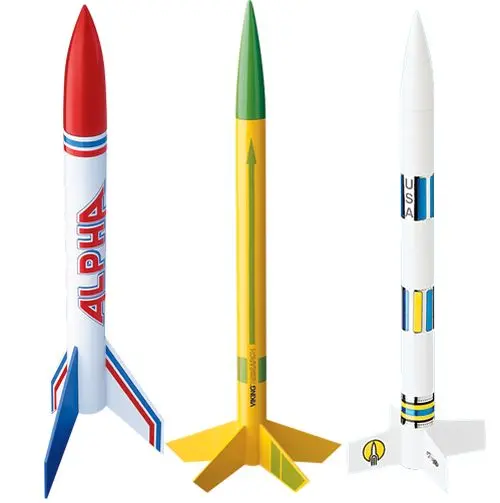 Estes Rockets - Avg Model Rocket Kit, Bulk Pack Of 12, E2x (4-Alpha, 4-Viking & 4-Generic Rockets) 1