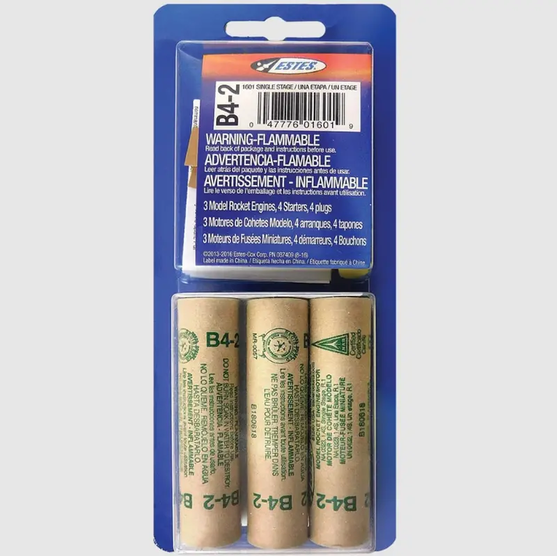 Estes Rockets - B4-2 Model Rocket Engines (3Pk) 1