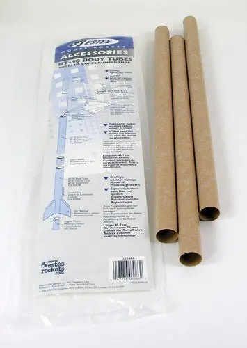 Estes Rockets - Bt-50 Body Tube, For Model Rockets (3 Pk) 1
