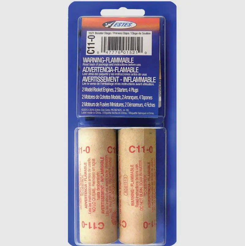 Estes Rockets - C11-0 Model Rocket Engines 24Mm (2Pk) 1