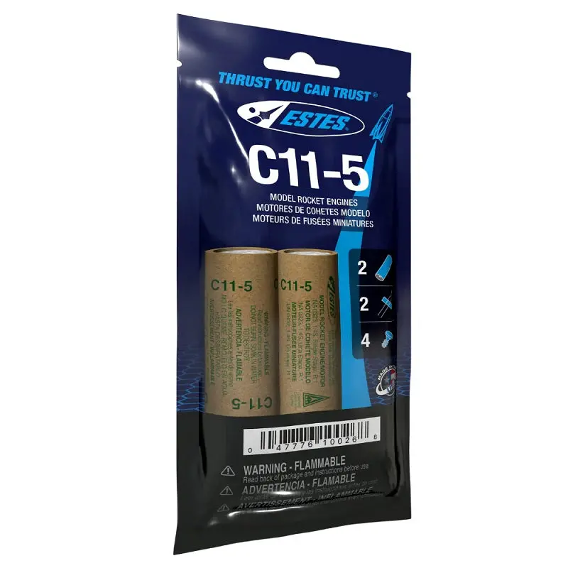 Estes Rockets - C11-5 Model Rocket Engines, (2Pk) 1