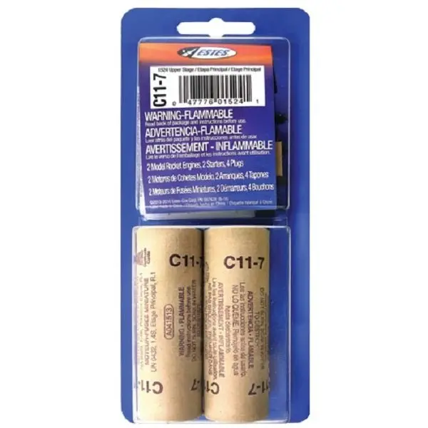 Estes Rockets - C11-7 Model Rocket Engines (2Pk) 1