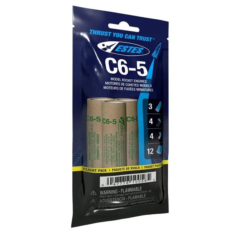Estes Rockets - C6-5 Model Rocket Engine Fp (Flight Pack) 1