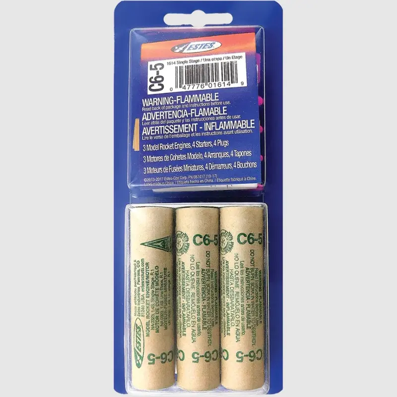 Estes Rockets - C6-5 Model Rocket Engines (3Pk) 1