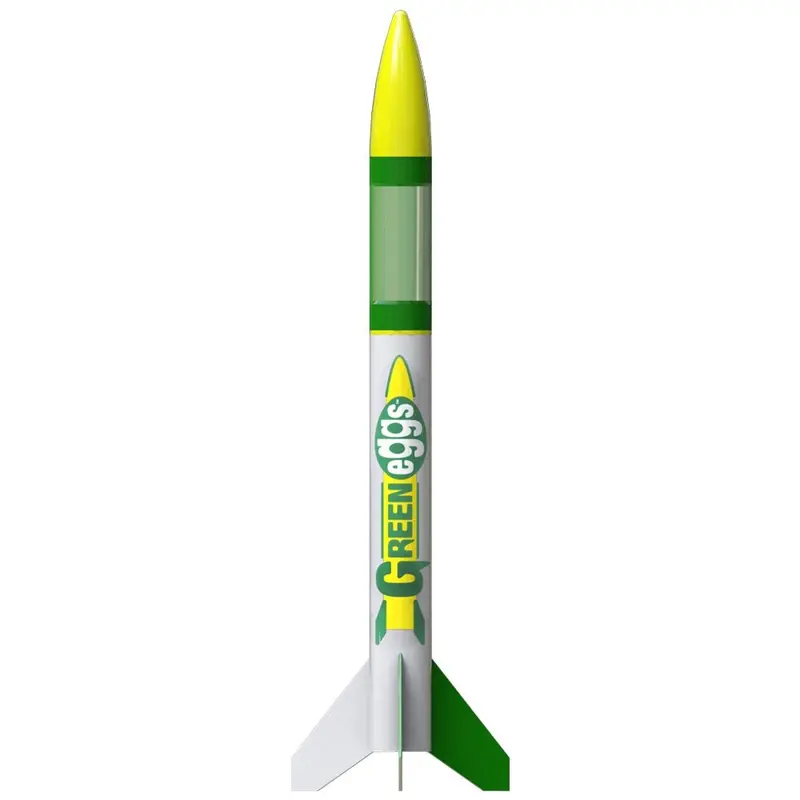 Estes Rockets - Green Eggs Bulk Pack Of Model Rockets - White Box W/ Color Label (12 Pack) 1