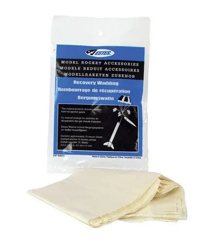 Estes Rockets - Recovery Wadding, For Model Rockets (72 Squares) 1
