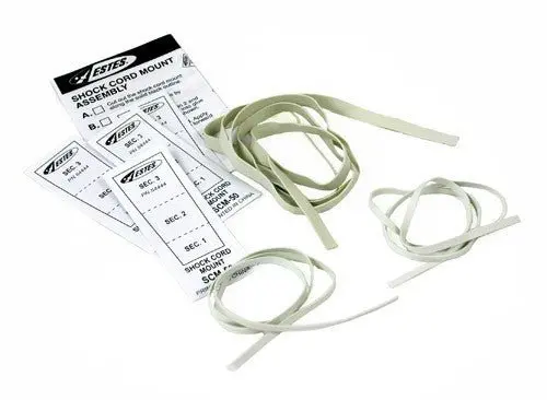 Estes Rockets - Shock Cords & Mount Pack, For Model Rockets 1
