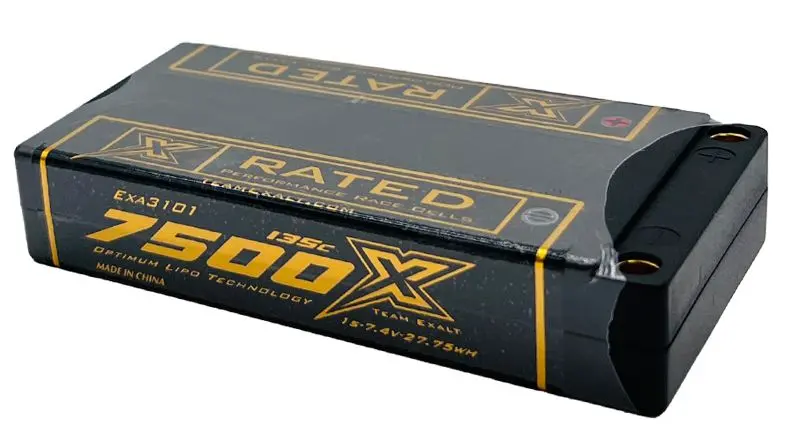 Exalt - 1S 3.7V 7500Mah 135C X-Rated Lipo Battery Series 1