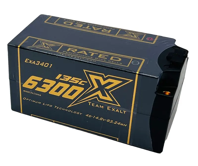 Exalt - 4S 14.8V 5600Mah 135C Shorty W/5Mm Bullets X-Rated Lipo Battery Series 1