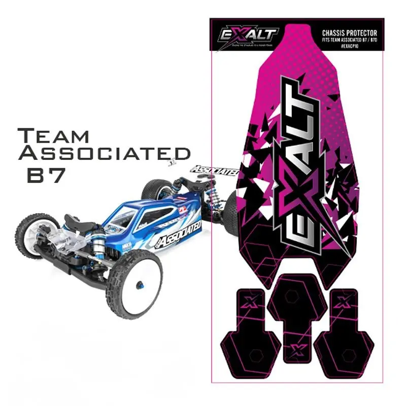 Exalt - Chassis Protector Skins, For Ae B7 D/C 1