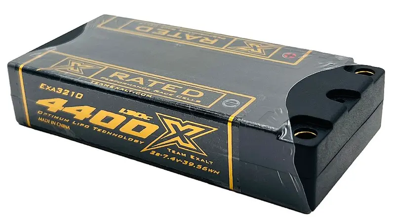 Exalt - Exalt X-Rated 2S 130C Lcg Hardcase "Drift"/Optional Shorty Lipo Battery (7.4V/4400Mah) W/5Mm Bullets 1