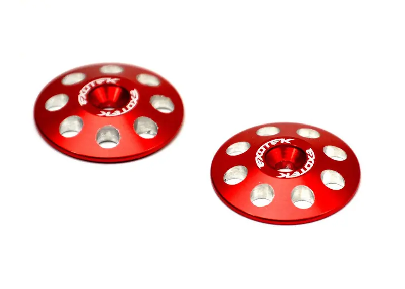 Exotek Racing - 1/8 Buggy Xl Wing Buttons, 22Mm (2), Red 1