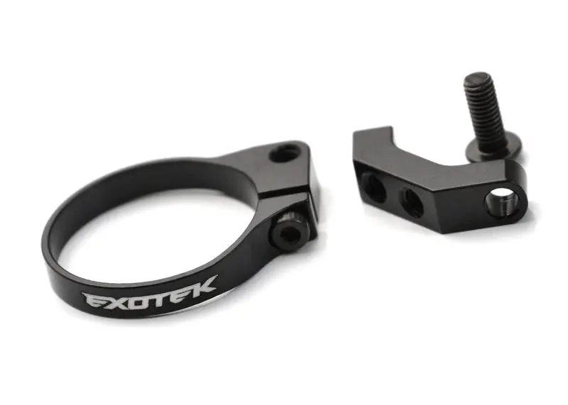 Exotek Racing - 20Mm Mini Fan Mount, Clamp-On, 7075, For 20Mm Dia. Motors, Black 1