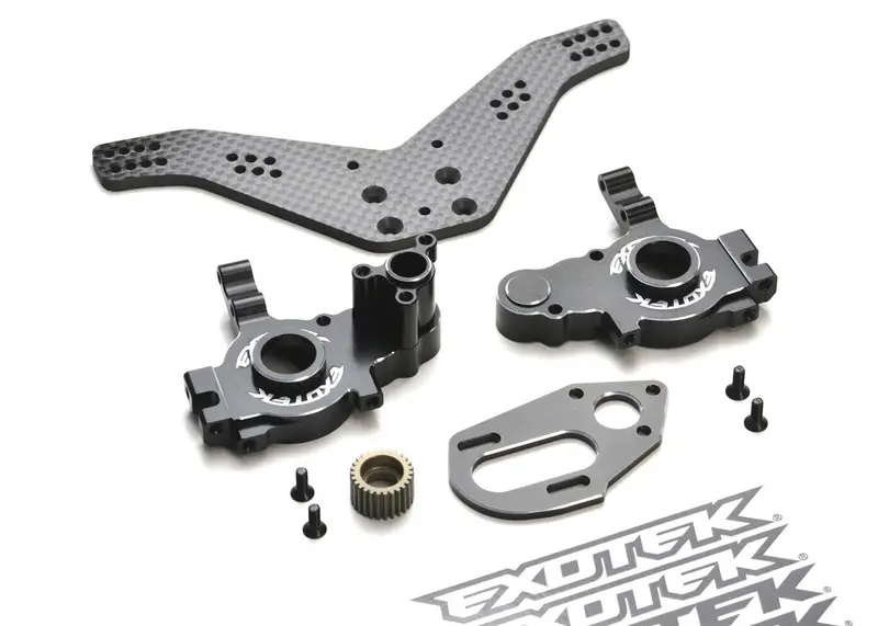 Exotek Racing - 22 5.0 Alloy Drag Gear Box Set With Motor Plate & Tower 1