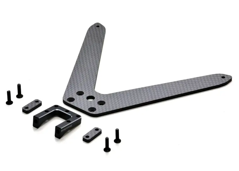 Exotek Racing - 22S Pro Rear Body Mount Set, Alloy And Carbon Fiber 1