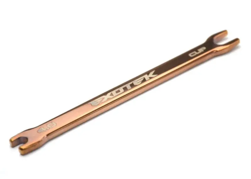 Exotek Racing - 4Mm Turnbuckle Wrench W/4.75 Cup Popper, Polished Steel 1