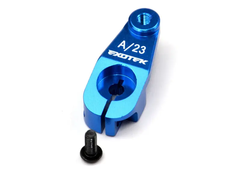 Exotek Racing - Ae Heavy Duty Servo Horn, 7075 Airtronics/23 Spline (Blue) 1