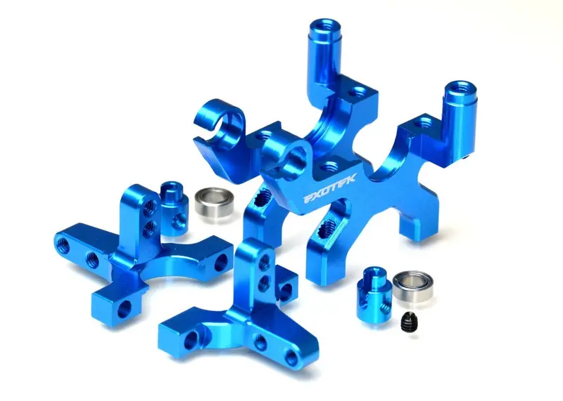 Exotek Racing - Alloy Bulkhead Set With Bearing Sway Bar Mounts, For Ta07 1