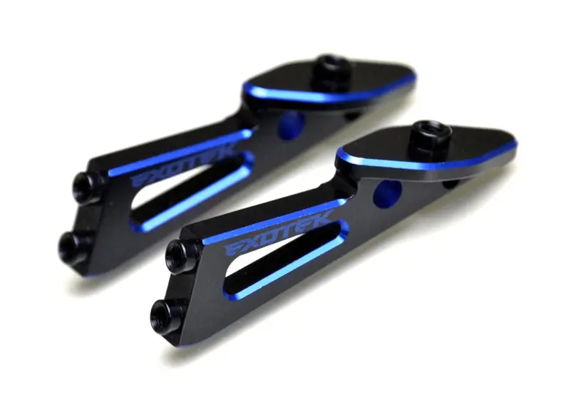 Exotek Racing - B6.3 7075 Wing Mounts, 2 Color Anodized, 1 Pair 1