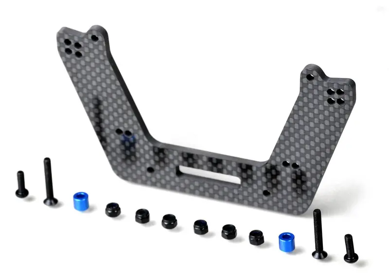Exotek Racing - Carbon Fiber Front Drag Tower, For Shorter 4Tec Shock, Fits Slash 1