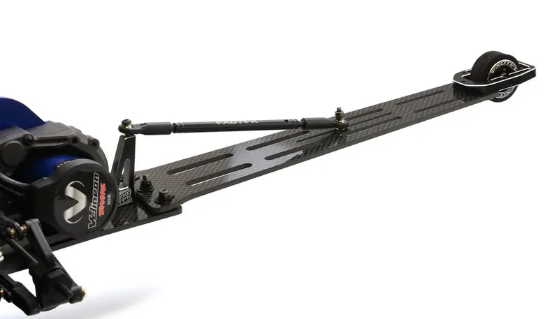 Exotek Racing - Drag Slash Pro Wheelie Bar Set, 3Mm Cf With Single Wheel Style 1