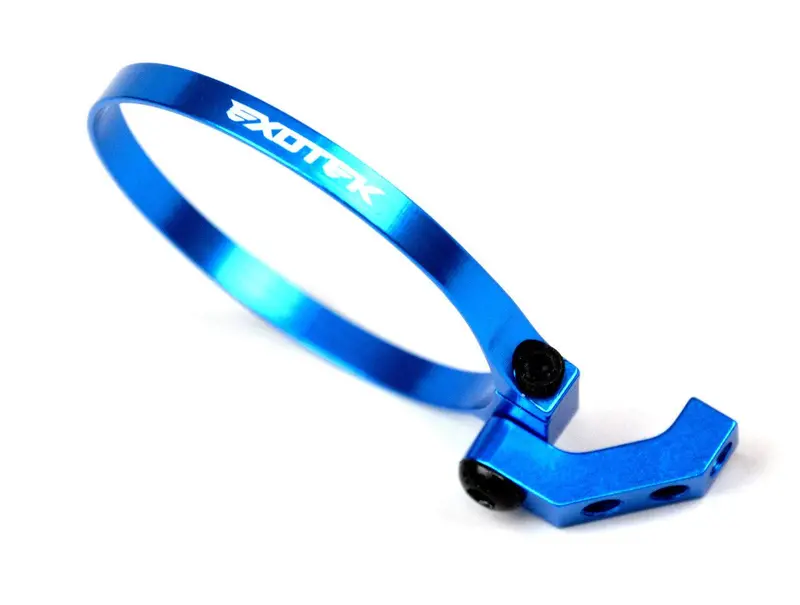 Exotek Racing - Exo Fan Mount-Clamp On Set, Angled For 1/10 Buggies, Trucks, And Sedans (Blue) 1