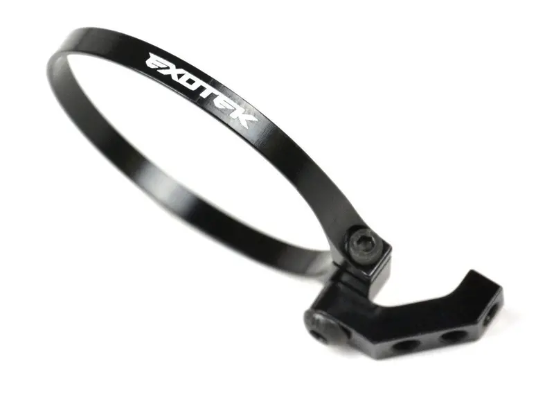 Exotek Racing - Exo Fan Mount-Clamp On Set, Angled For 1/10 Buggies, Trucks, Sedans (Black) 1