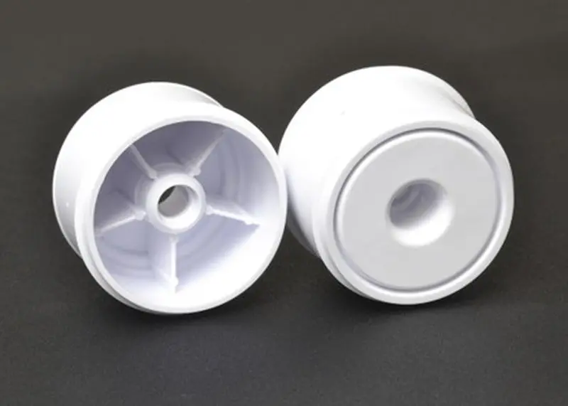 Exotek Racing - F1 1/10 Disk Wheels, Front, White, 1 Pair For Use With Exotek F1 Tires Only 1