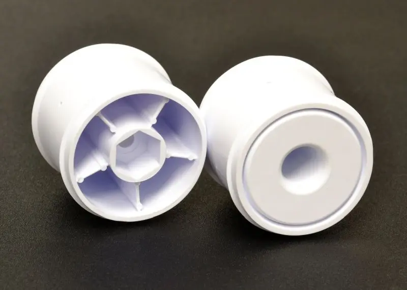 Exotek Racing - F1 1/10 Disk Wheels, Rear, White, 1 Pair For Use With Exotek F1 Tires Only 1