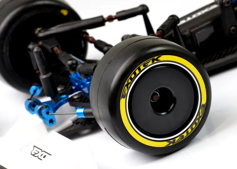 Exotek Racing - F1 1/10 Rubber Tires V2- Front 40X (Yellow-Firm) 1