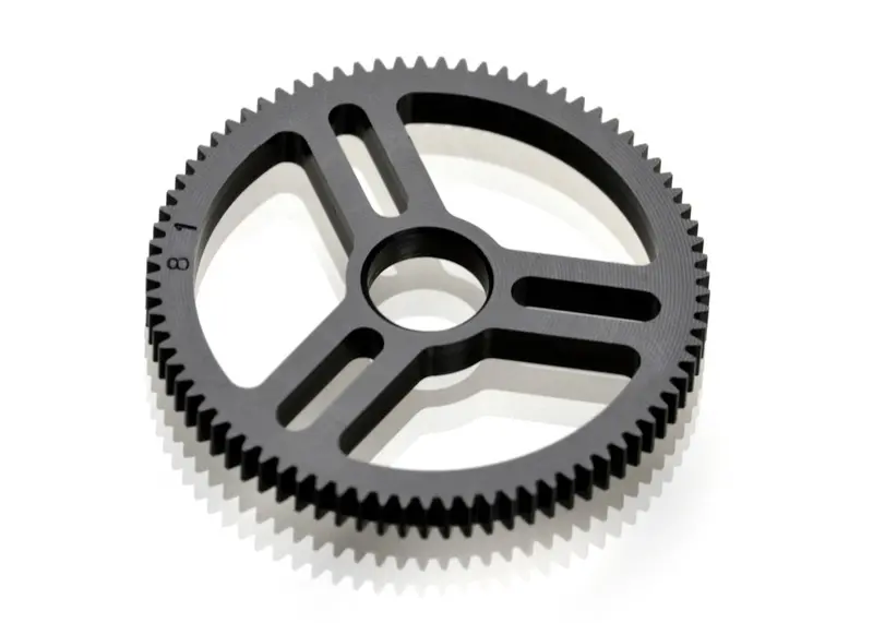 Exotek Racing - Flite Spur Gear 48 Pitch 81 Tooth, Machined Delrin, For Exo Spur Gear Hubs 1
