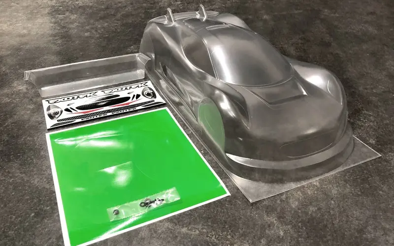 Exotek Racing - J-Zero 1/10 190Mm Usgt Race Body, Clear Lexan W/ Wing 1