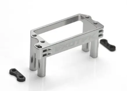 Exotek Racing - Tenacity Lasernut Heavy Duty Servo Mount, 7075 Anodized, Gun Metal 1