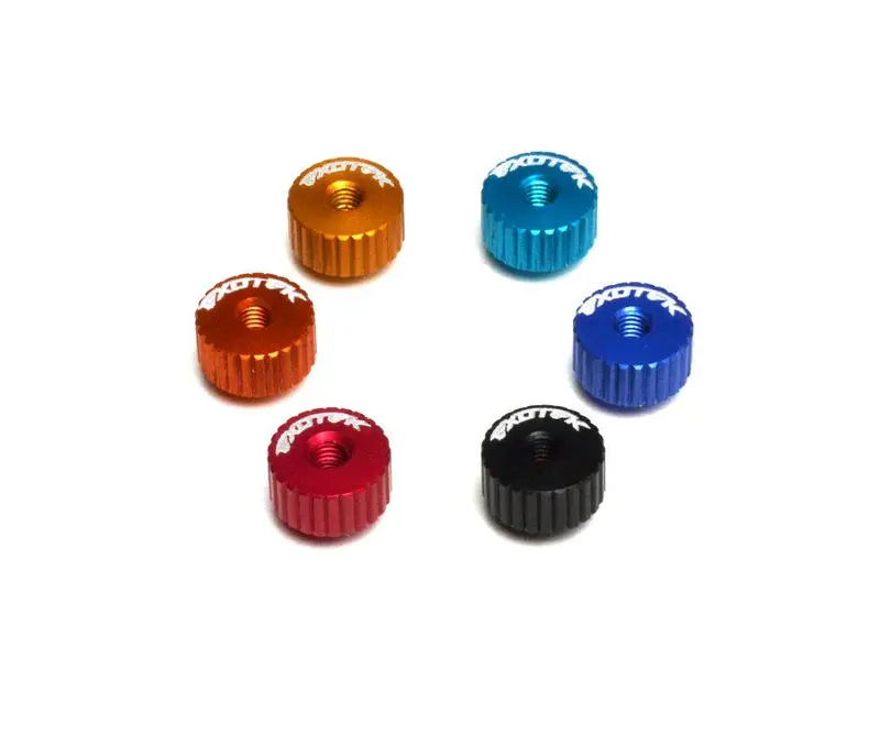 Exotek Racing - Twist Nuts For M3 Thread, Red 1