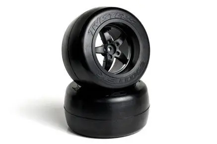 Exotek Racing - Twister Pro Drag Tire And Wheel Set With Firm Foam, 1 Pair Of Rear Beltes Tires And Wheels 1